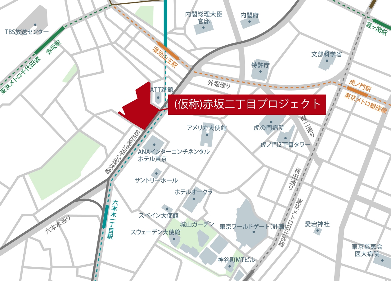 赤坂二丁目プロジェクト_地図
